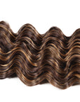 high quality deep wave brown highlight human hair bundles