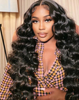 natural black human hair wigs with soft waves