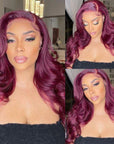 glueless lace wigs for stunning 99j burgundy shades