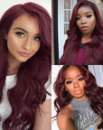 sleek 99j human hair lace wigs for a bold look