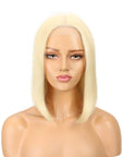 sleek straight short bob wigs with natural movement