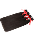 natural black stiraght brazilian human hair 4 bundles