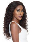 qvr natural black deep wave peruvian human hair bundles