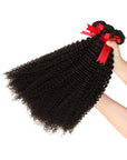 machine weft natural black malaysian hair deep curly human hair bundles