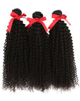 3 bundles jerry curly natural black mongolian virgin human hair bundles