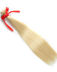 qvr blonde silky straight human hair bundles 1pc