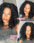 Natural-Looking Deep Curly Bob Wigs for Black Women - Lace Closure Human Hair