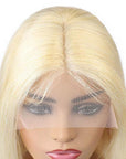 613 blonde human hair wigs with body wave style