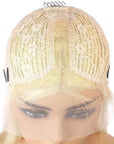 qvr wigs blonde lace front wig for natural curls