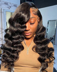 qvr lace wigs 24 inch loose wave style