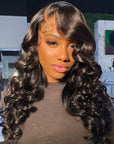 soft and flowing human hair lace wigs for black women