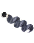 machine weft ombre haze blue body wave virgin human hair bundles 1pc