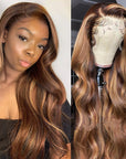qvr wigs body wave with balayage highlights and hd lace front