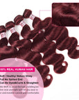 99j body wave human hair boundles with lace closure