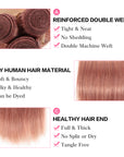 advantages of pink straight human hair bundles