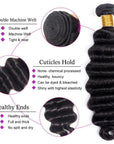 advantages of natural black loose deep wave human hair bundles