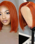 qvr trendy human hair bob wigs for black women