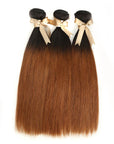 silky straight t1b/30 human hair bundles 3pcs