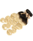 tangle free body wave t1b/613 human hair bundles