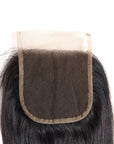 hand tied 4x4 lace closure natural black straight hair weave