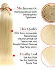 advantages of qvr silky straight 613 blonde human hair bundles 3pcs