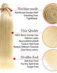 advantages of qvr silky straight 613 blonde human hair bundles 3pcs