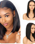 16 inch short straight bob wigs for black women
