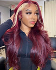 skunk stripe 99j and blonde wavy human hair bundles with lace closure human hair weave