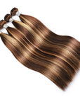 glossy ombre honey blonde silky straight human hair bundles