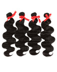 machine weft natural black body wave human hair bundles malaysian hair