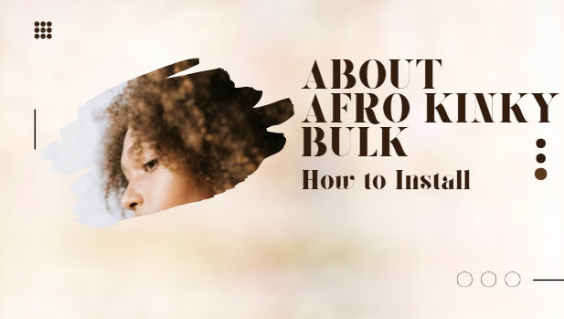 how to install afro kinky bulk hair