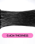 QVR 0.4cm Handmade Thin Micro Locs Human Hair Dreadlock Extensions for Women