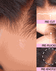 QVR Pre Everything Wear and Go Glueless Water Wave Lace Front Wig Voluminous Human Hair Wigs