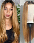 human hair wigs for black women with dark roots