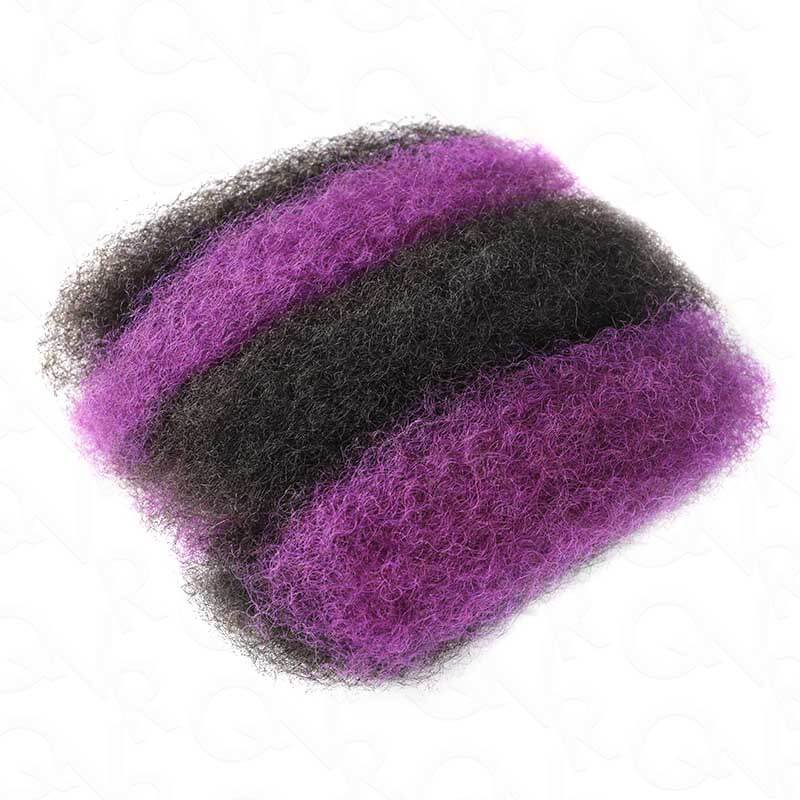 Two Colors P1B/Purple 1pc Afro Kinky Bulk