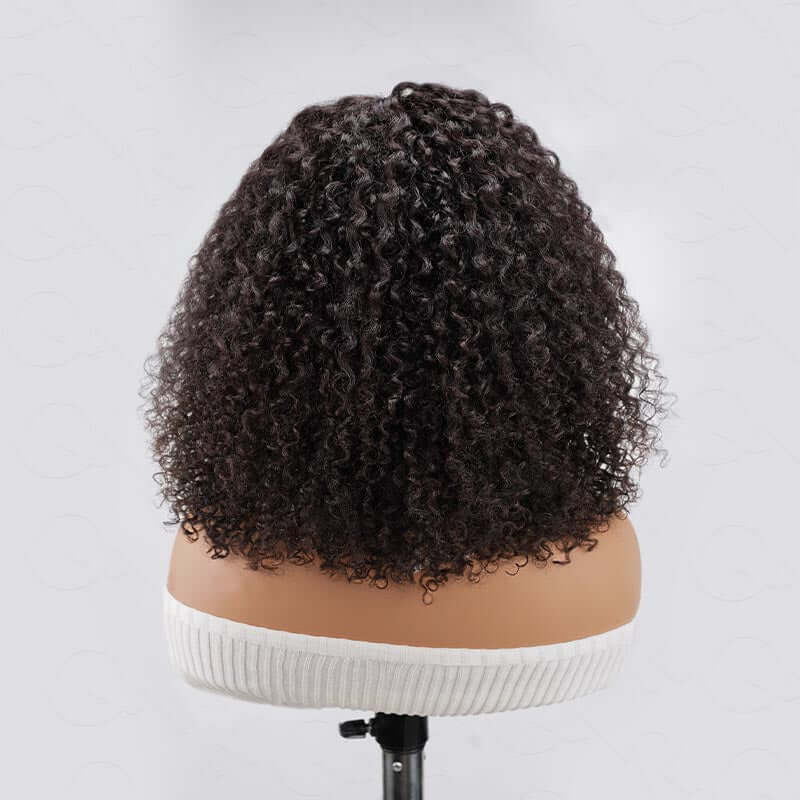 Back View Of Kinky Curly Human Hair Wigs