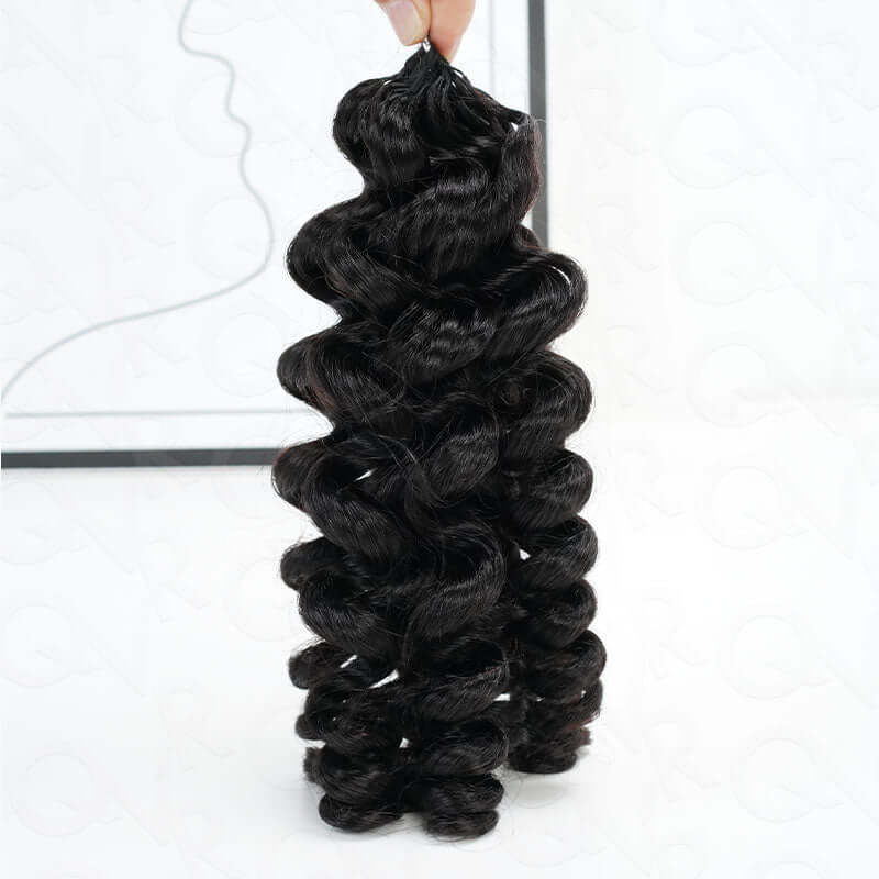 natural black crochet braids human hair protective style