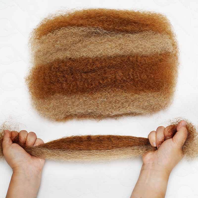 two colors afro kinky bulk hair for kinky twist styles