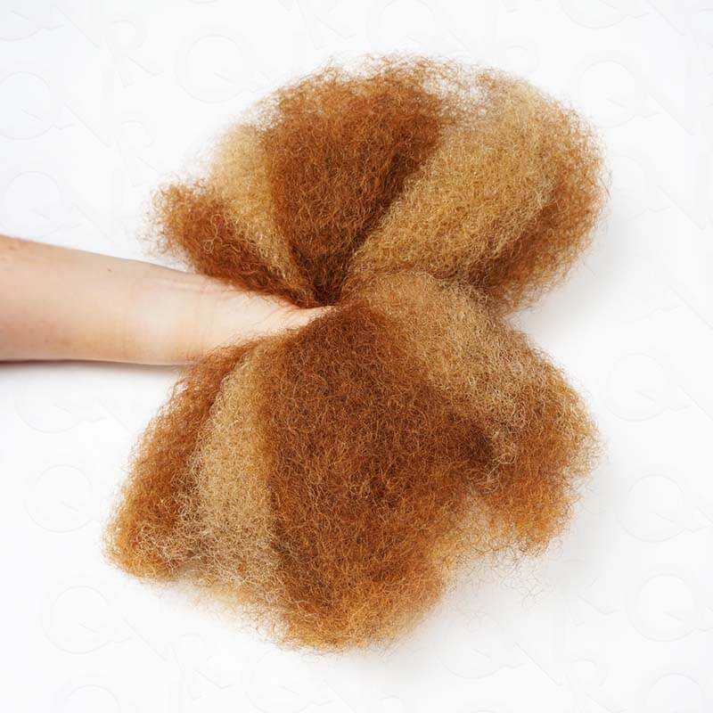 soft voluminous afro kinky human hair bulk for twists and braiding