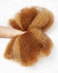 soft voluminous afro kinky human hair bulk for twists and braiding