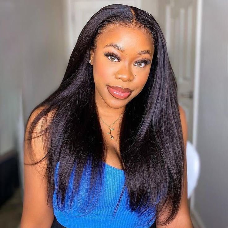unprocessed yaki human hair wigs for black women