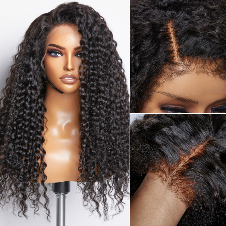 human hair wigs 5x5 hd lace front with 4c curly edges