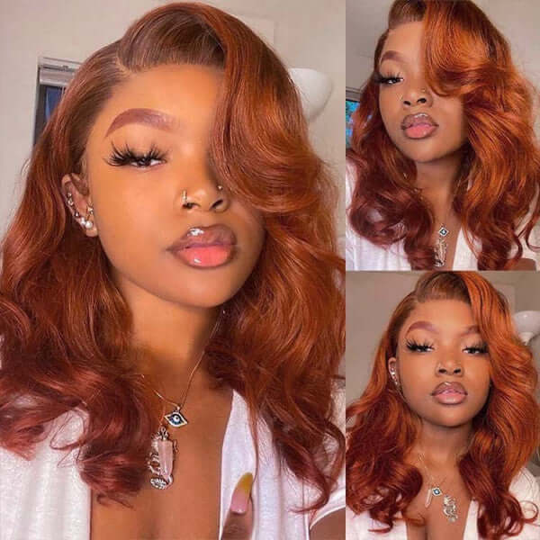 qvr wigs in copper brown for a bold, vibrant look.