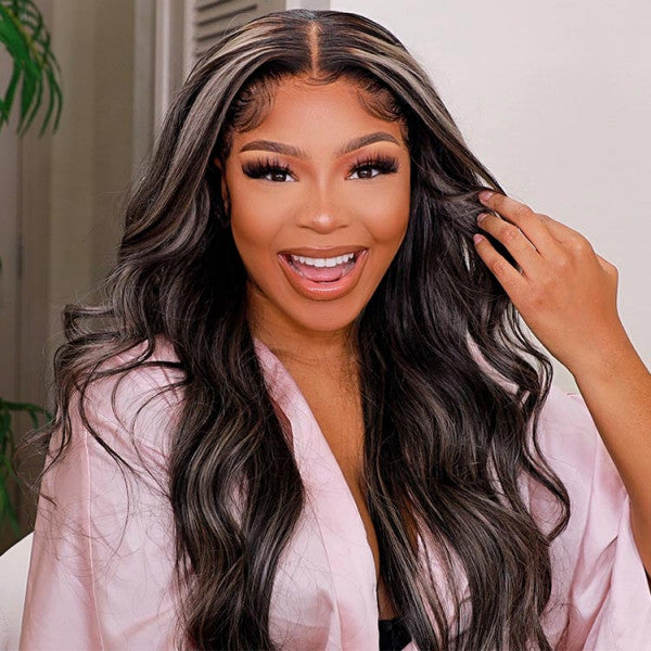 qvr hd lace wigs 4x4 transparent lace frontal human hair wig