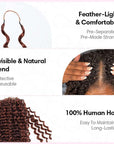 qvr hair crochet braids, natural, untectetable, and reustable