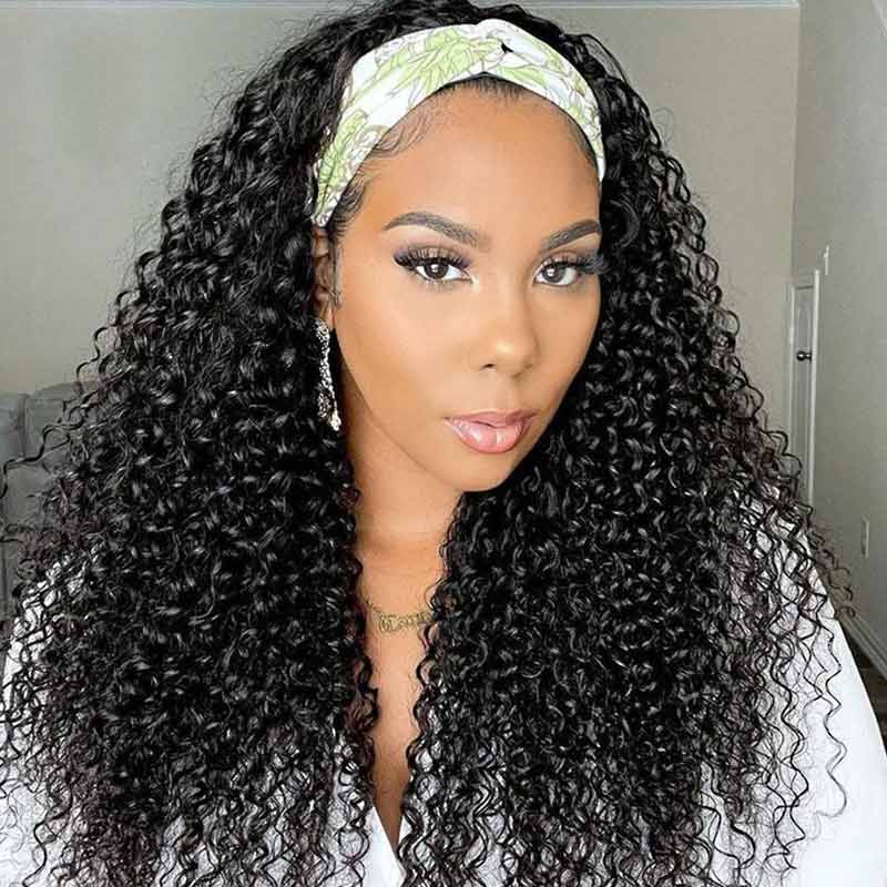 qvr headband wigs for that natural kinky curly look, perfect for black women