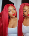 bold red human hair lace wigs for stylish black women