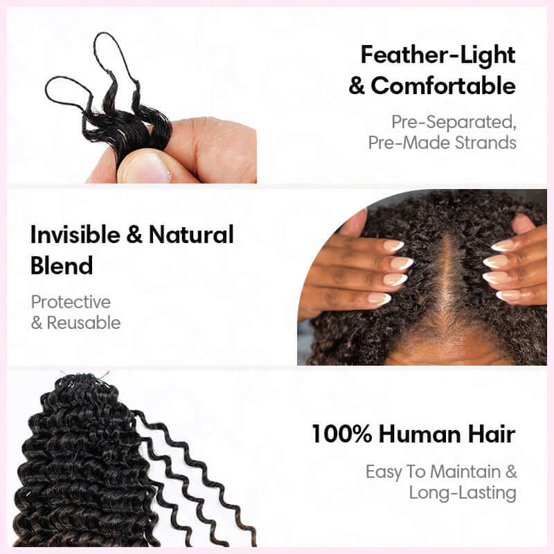 qvr crochet hair comfortable, invisible, and resuable