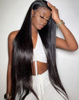 breathable lace front wigs, silky straight style for queens