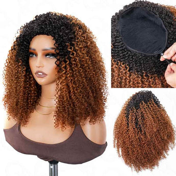 t1b/30 ombred human hair half wigs